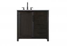  VF29536CO - 36 Inch Single Bathroom Vanity In  Chocolate Oak