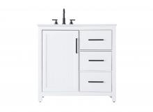  VF29536WH - 36 Inch Single Bathroom Vanity In White