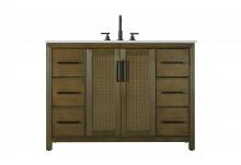  VF29548HO - 48 Inch Single Bathroom Vanity In Hazel Oak