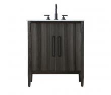  VF29630CO - 30 inch Single Bathroom Vanity in Chocolate Oak