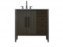  VF29636CO - 36 inch Single Bathroom Vanity in Chocolate Oak