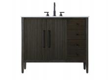  VF29642CO - 42 inch Single Bathroom Vanity in Chocolate Oak