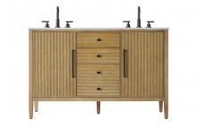  VF29654DLO - 54 inch Double Bathroom Vanity in Linen Oak