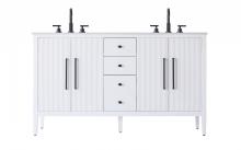  VF29660DWH - 60 inch Double Bathroom Vanity in White