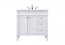  VF31836WH - 36 Inch Single Bathroom Vanity in White