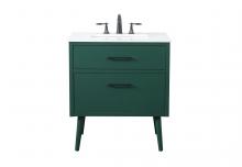  VF41030MGN - 30 Inch Bathroom Vanity in Green