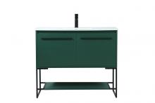  VF42540MGN - 40 Inch Single Bathroom Vanity in Green