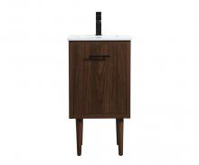  VF48018MWT - 18 Inch Single Bathroom Vanity in Walnut