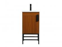  VF48818MTK - 18 Inch Single Bathroom Vanity in Teak