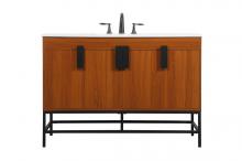  VF48848MTK - 48 Inch Single Bathroom Vanity in Teak