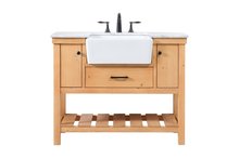  VF60142NW - 42 Inch Single Bathroom Vanity in Natural Wood