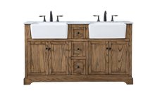  VF60260DDW - 60 Inch Double Bathroom Vanity in Driftwood