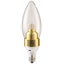  E12SB-4-D-41-G - LED S30C35  E12 120V4W 4100K 320LM  Dimmable GOLD