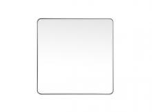  MR804242S - Soft Corner Metal Square Mirror 42x42 Inch in Silver