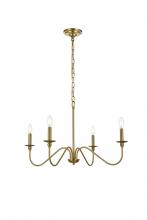  LD5006D30SG - Rohan 30 Inch Chandelier in Satin Gold