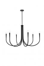  LD722D42BK - Layne 42 Inch Chandelier in Black