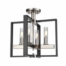  DVP30211SN+GR-CL - Blairmore 4 Light Semi-Flush Mount