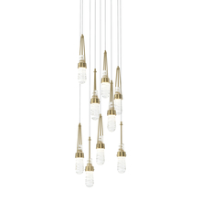  131100-SKT-LONG-86-YJ0434 - Link 9-Light Blown Glass Pendant