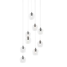  131103-SKT-LONG-14-ZM0709 - Ume 9-Light Pendant