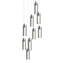  131104-SKT-LONG-10-ZM0065 - Exos Glass 9-Light Pendant