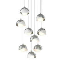  131105-SKT-LONG-82-02-GG0711 - Brooklyn 9-Light Double Shade Pendant