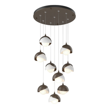  131105-SKT-STND-05-02-GG0711 - Brooklyn 9-Light Double Shade Pendant