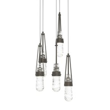  131120-SKT-LONG-07-YJ0434 - Link 5-Light Blown Glass Pendant