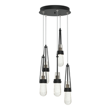  131120-SKT-STND-10-YG0434 - Link 5-Light Blown Glass Pendant