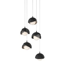  131125-SKT-LONG-89-10-GG0711 - Brooklyn 5-Light Double Shade Pendant