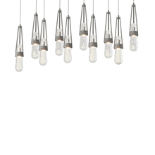  131200-SKT-LONG-20-YG0434 - Link 10-Light Blown Glass Pendant