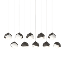  131205-SKT-LONG-14-02-GG0711 - Brooklyn 10-Light Double Shade Pendant