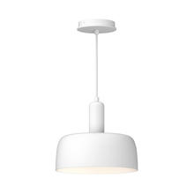  PD427710WH - Adriano 10-in White 1 Light Pendant