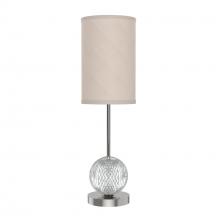  TL321201PNWL - Marni 21-in Polished Nickel/White Linen LED Table Lamp