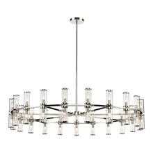  CH309042PNCG - Revolve Clear Glass/Polished Nickel 42 Lights Chandeliers