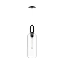  PD401606MBCL - Soji 6-in Clear Glass/Matte Black 1 Light Pendant