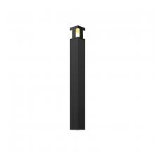  LEDPATH003D-BK - 4 Inch X-Shaped Luminaire LED Bollard Path Light