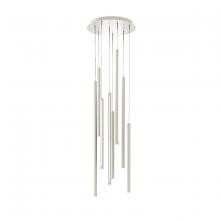  PDLED120-8-WH - 8 Light Round CCT LED Duo-Light Cylinder Pendant Cluster