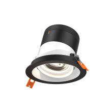 Dals RC04-CC-35-GMBWH-TBK - 4in Modular Downlight, 5CCT, 35 degree Beam Angle, Gimbal Reflector, White, Black trim