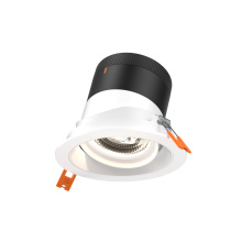 Dals RC04-CC-60-GMBWH-TWH - 4in Modular Downlight, 5CCT, 60 degree Beam Angle, Gimbal Reflector, White, White trim