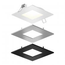  SPN6SQ-CC-3T - 6 Inch Square LED Recessed Panel Light with Multi Trim