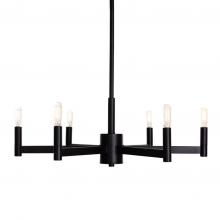  105-616/ST/BLK - Teslin Chandeliers Black