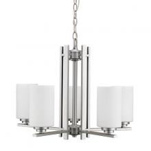  129-715/BCH - Iris Chandeliers Brushed Chrome