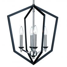  255-918/BLK/CHR - Victoria Chandeliers Black