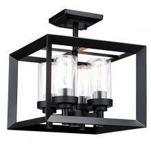  311-612/BLK - Heartland Semi Flush Mount Black