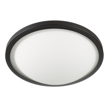 Russell Lighting L317-615/16 - Halo - LED 16" Flush Mount in Black with Opal Glass