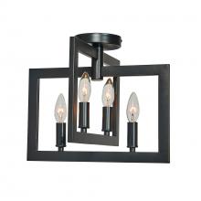  377-615/BLK - Carbon Semi Flush Mount