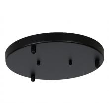  AC5013/BK - Nova - 3 Port Round Canopy in Black