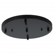  AC5015/BK - Nova - 5 Port Round Canopy in Black