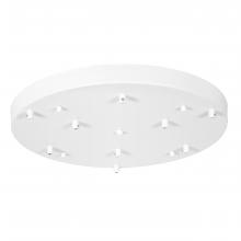  AC5019/WH - Nova - 9 Port Round Canopy in White