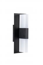  EX7951/BK/FR - Slender - Exterior Up and Down Light in Black with Frosted Acrylic Lenses